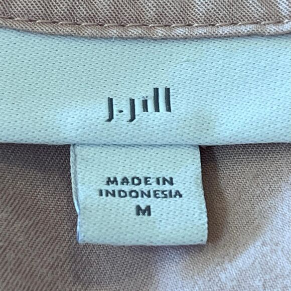 J. Jill Pink V-Neck Lace-Up Tunic, Medium - Picture 8 of 8